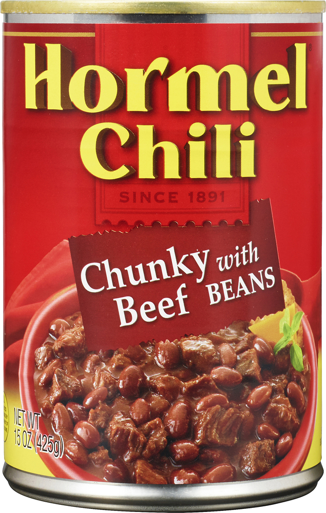 Hormel Chili, Chunky with Beef Beans